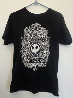 Jack Skellington Graphic T-Shirt – Black – Tim Burton Nightmare Before Christmas